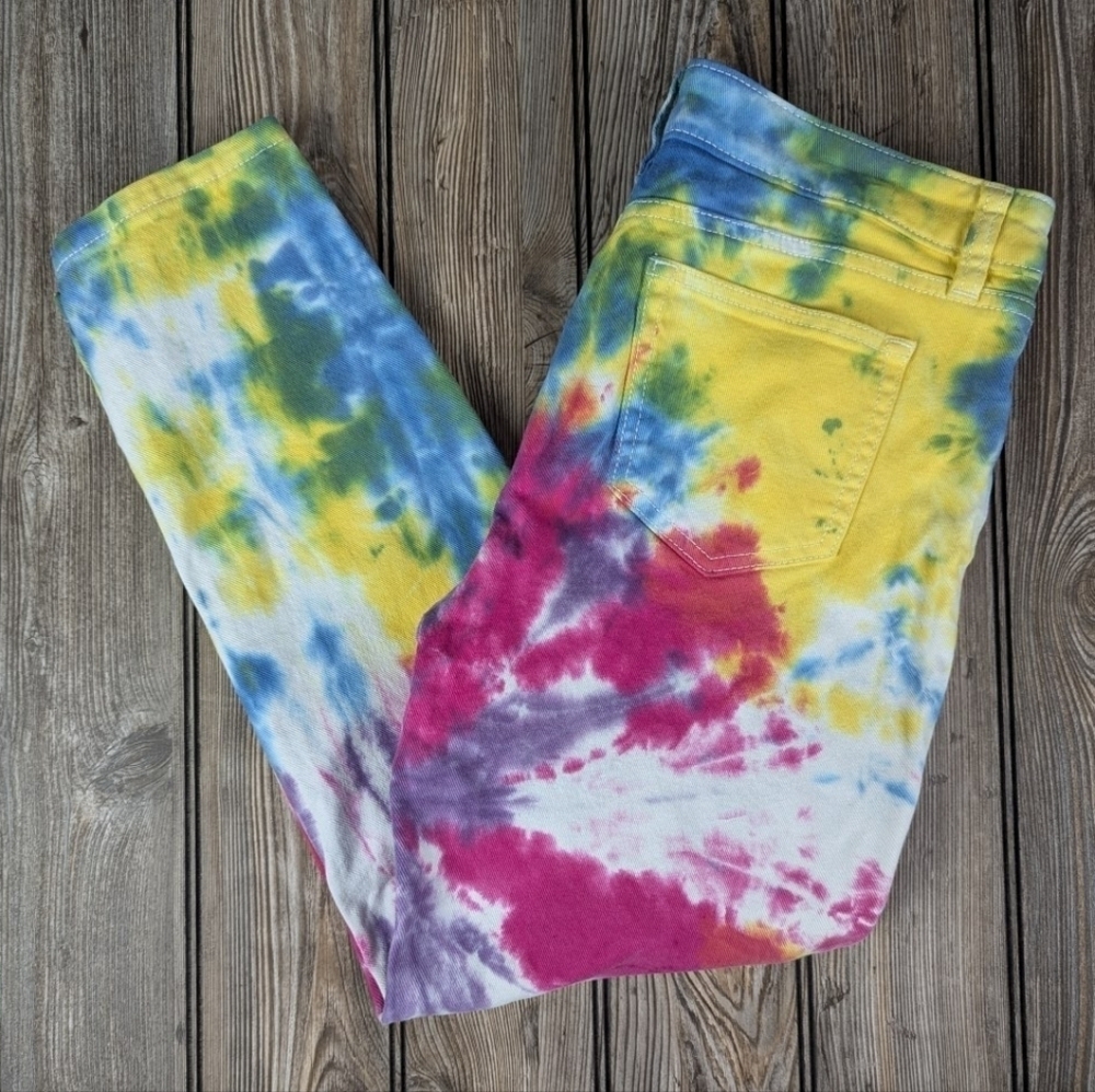 Ana tie-dye Capri denim pants size 27/4